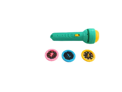 Kids Projection Flashlight Toy with 24 Images, 2-in-1 Educational Story Projector, Ages 3+, Turquoise