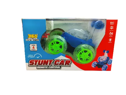 Remote Control Stunt Car with 360° Rotation, LED Lights, Music, Dancing Features, High Speed RC Vehicle for Ages 4+(00GSCRC330)