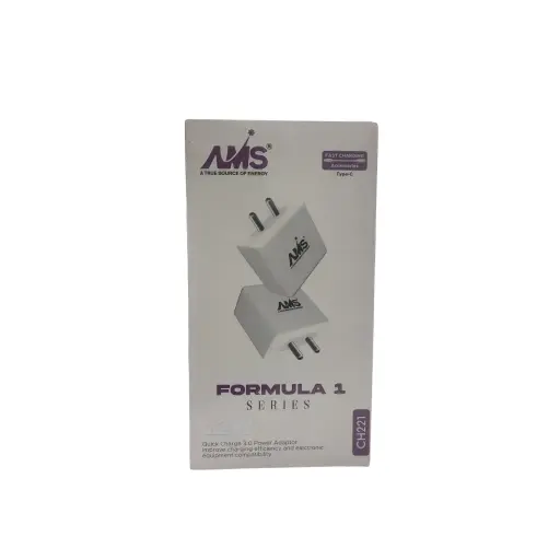AMS A True Source Of Energy Fast Charging Accessories Type-C Formula 1 Series 22W Quick Charge 3.0 Power Adaptor Improve Charging Effciency And Electronic Equipment Compatibility 