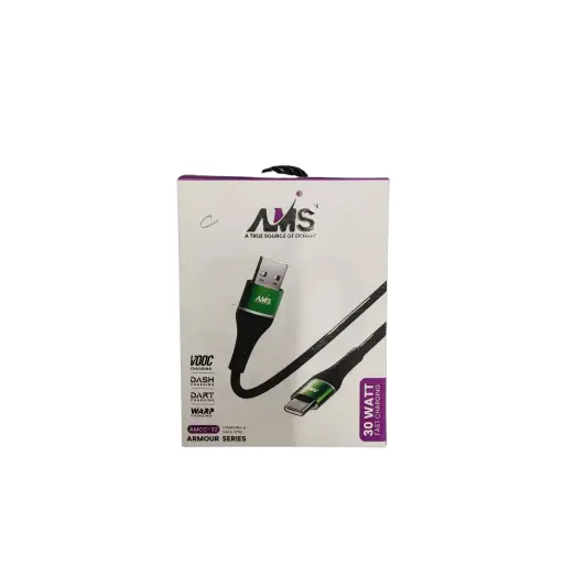 AMS A True Source of Energy Charging & Data Sync Armour Series 30Watt Fast Charging