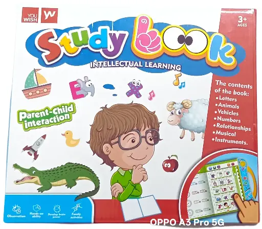 Study Book Intellectual Learning  The Contents of The Book Letters Animals Vehicles Numbers Relationship Musical Instruments