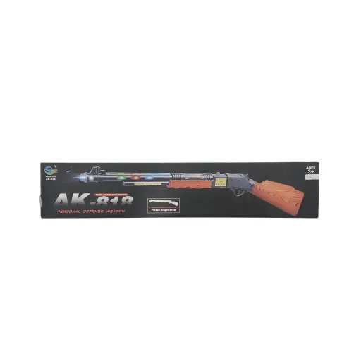 Fengfa Toys With Light And Sound Ak.818 Personal Defese Weapon Product Length:89cm