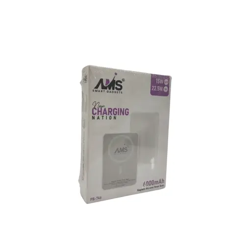 AMS Smart Gadgets New Charging Nation 6000mAh Magnetic Wireless Power Bank 