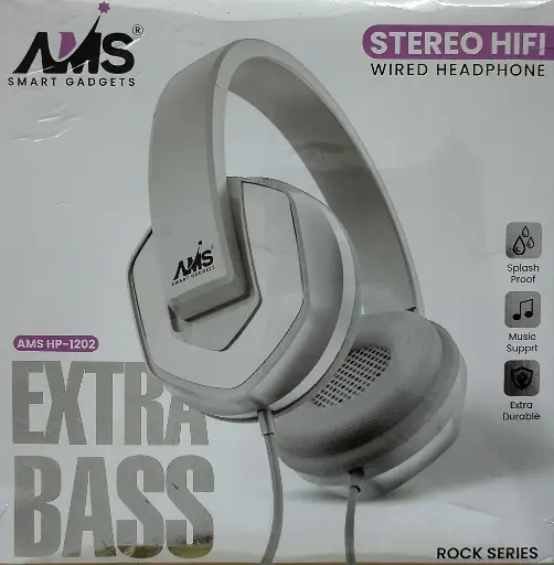 AMS Stereo Hifi Wired Headphone Extra Bass
