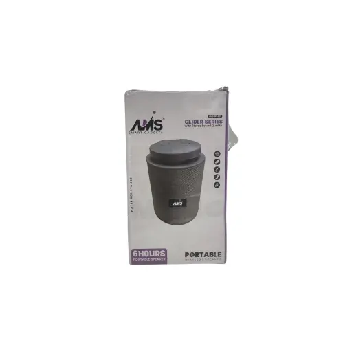 AMS Smart Gadgets Glider Series With Stereo Sound Quality 6Hours Portable Speaker Portable Wireless Speaker