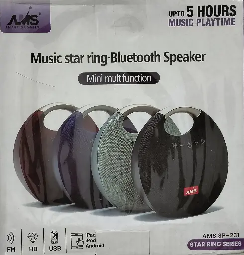Music Star Ring Bluetooth Speaker Mini Multifunction 