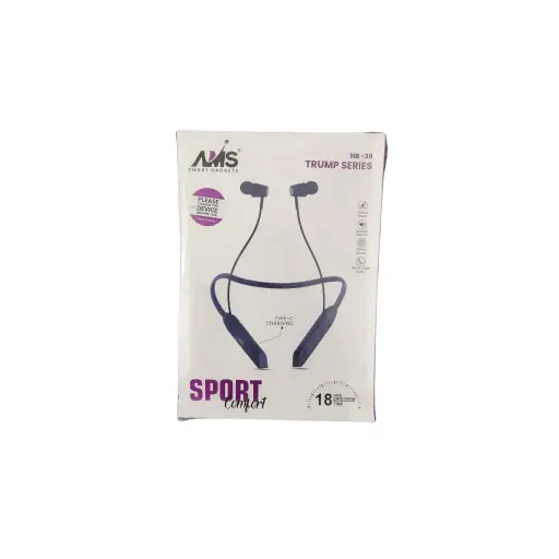 AMS Smart Gadgets Trump Series Sport Comfort Sweat Proof Stereo Sound 13MM Driver Hand-Free calls 18Hrs Playback time 