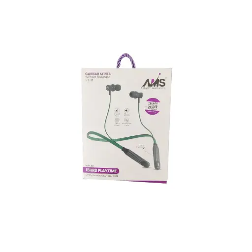 AMS Smart Gadgets 15Hrs Playtime Upto100 Hrs Standby Time Gabbar Series Wireless Neckband