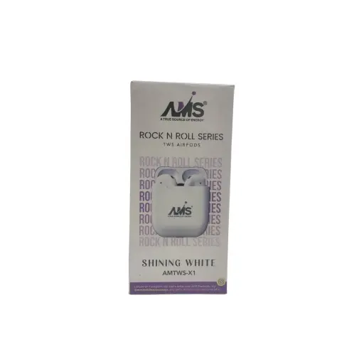 AMS A True Source Of Energy Rock N Roll Series Tws Airpods Shining White 