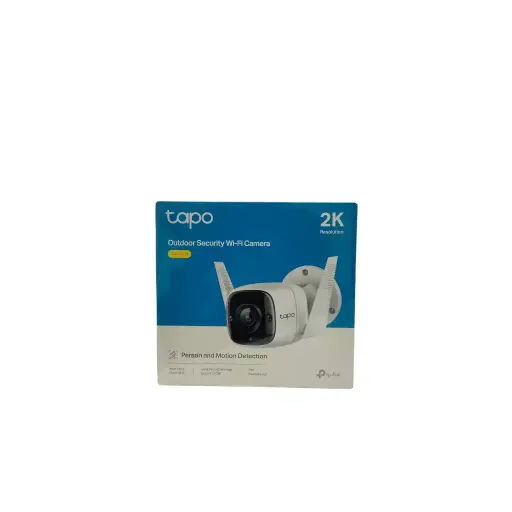 Tapo TP-Link 3MP 1296p High Definition Outdoor CCTV Security Wi-Fi Smart Camera | Alexa Enabled | Weatherproof | Night Vision | 2-Way Audio | SD Storage (C310) White