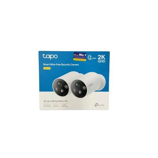 Tapo Tp-link C425 KIT Smrt Wire-Free Security Camera and Solar Panel |2K QHD 4MP 1440P | Uniterrupted Power Supply | Color Night Vision |Free Al Detection |IP66 Weatherproof | two-way Audio
