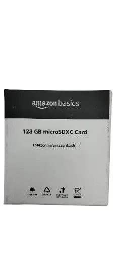 amazon basics 128Gb Microsdxc Memory Card with Full Size Adapter, 100Mb/S, U3