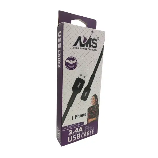 AMS iPhone 3.4A Fast Charging Usb Cable 