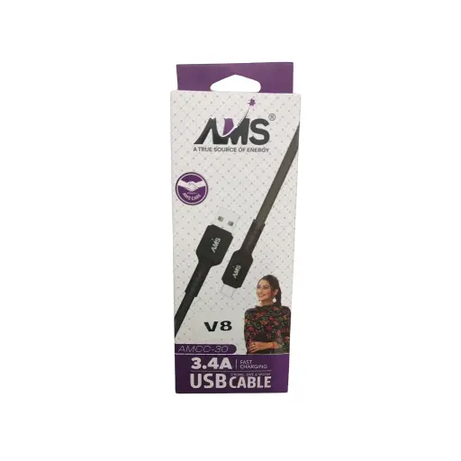 AMS 3.4A Fast Charging Usb Cable V8