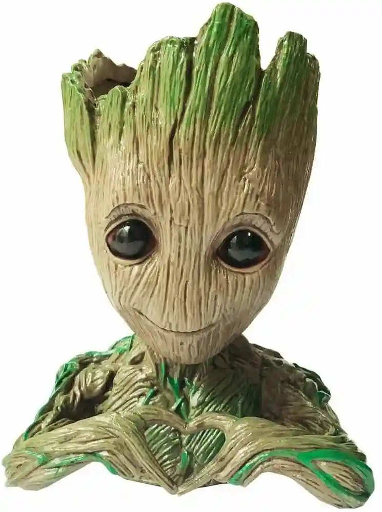 Saudeep India Guardians of The Galaxy Baby Groot Multi Purpose Succulent Flower Pot/Pen Stand (Groot 3)