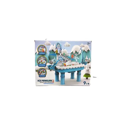 Ice Penguin Skiing and Fishing 2in1 Fishing+ Slide Model
