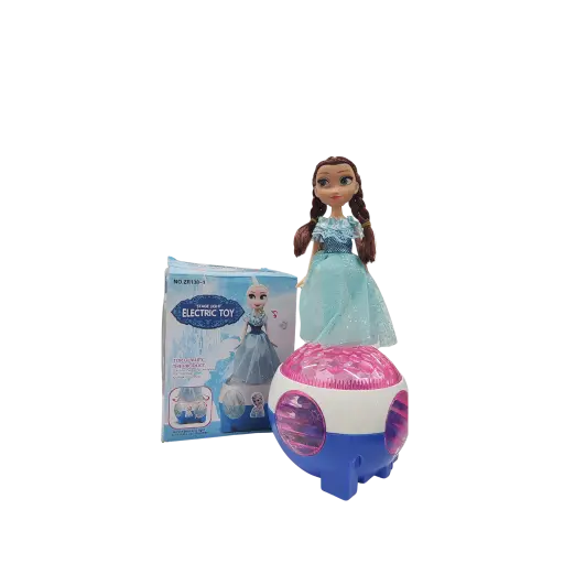 Frozon Doll Stage Light Electric Toy Top Quality The Product Luxurious Packaging Simulating The True Styles And Making Carefully Bright Benzene Light Will Rotate 360 Degrees 