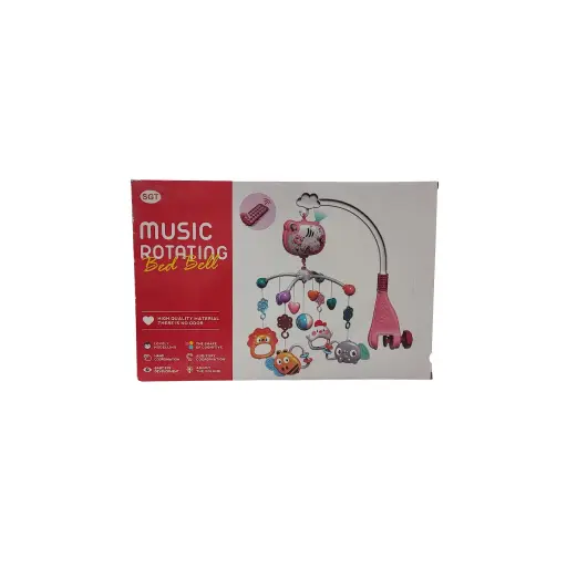 Music Rotating Bed Bell High Quality Material There Is No Odor Lovely Modelling The Shape Of Cognitive Hand Coordination Auditory Coordination Baby Eye Development Adjust The Volume Remote Jhoomer