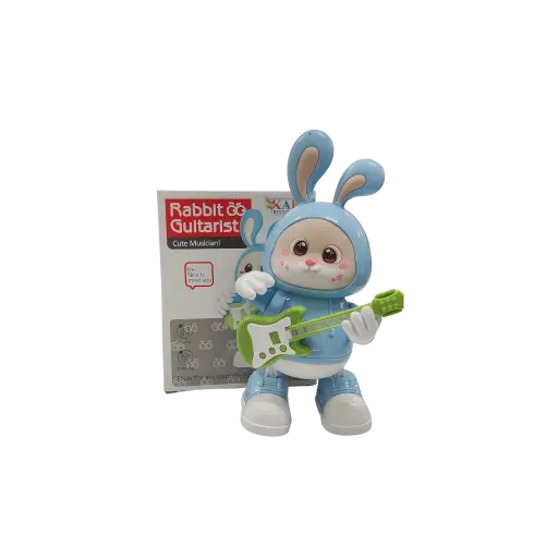 Rabbit Guitarist Cute Musician