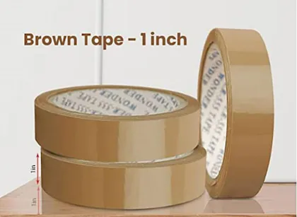 Wonder-555 Brown Cello Tape 1 Inch