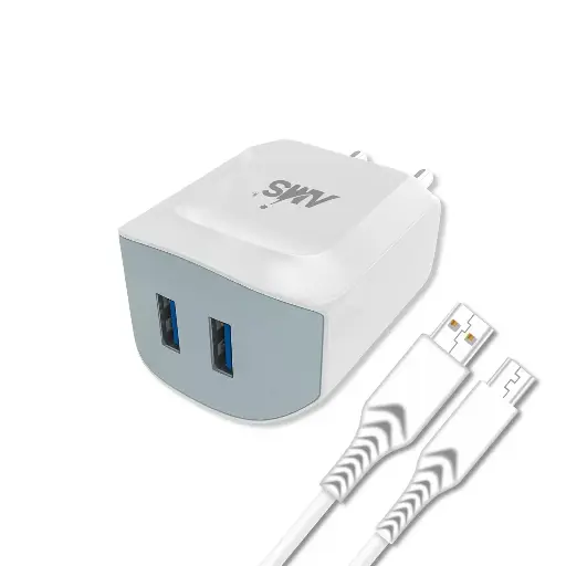 AMS 18 Watt CH-246 Swiftly Series Dual USB Fast Charger 